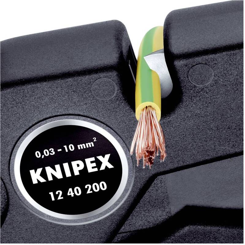 Knipex 12 40 200 Automatisch Abisolierzange Abisolierwerkzeug Isolierzange Stahl - 4003773040262