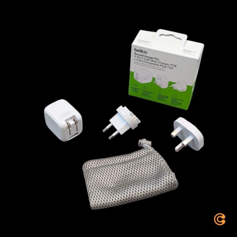 Belkin Ladegerät Netzteil Adapter BoostCharge Pro GaN USB C USB A Reisen 3 Port - 0745883918454