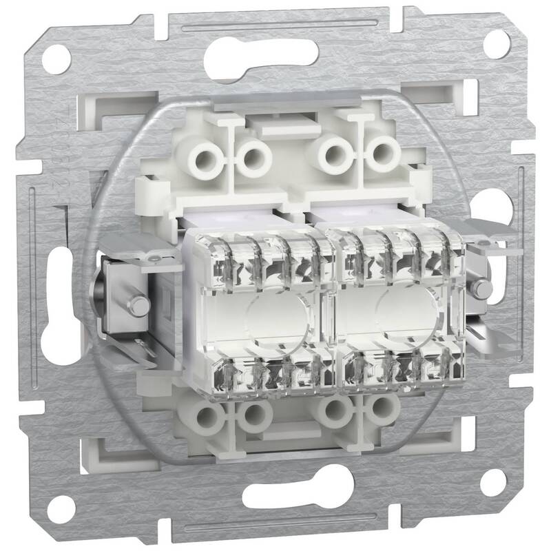 Schneider Electric RJ45-Datendose Asfora EPH4870121D Weiß RAL 9003 250V 10A - 3606486875797