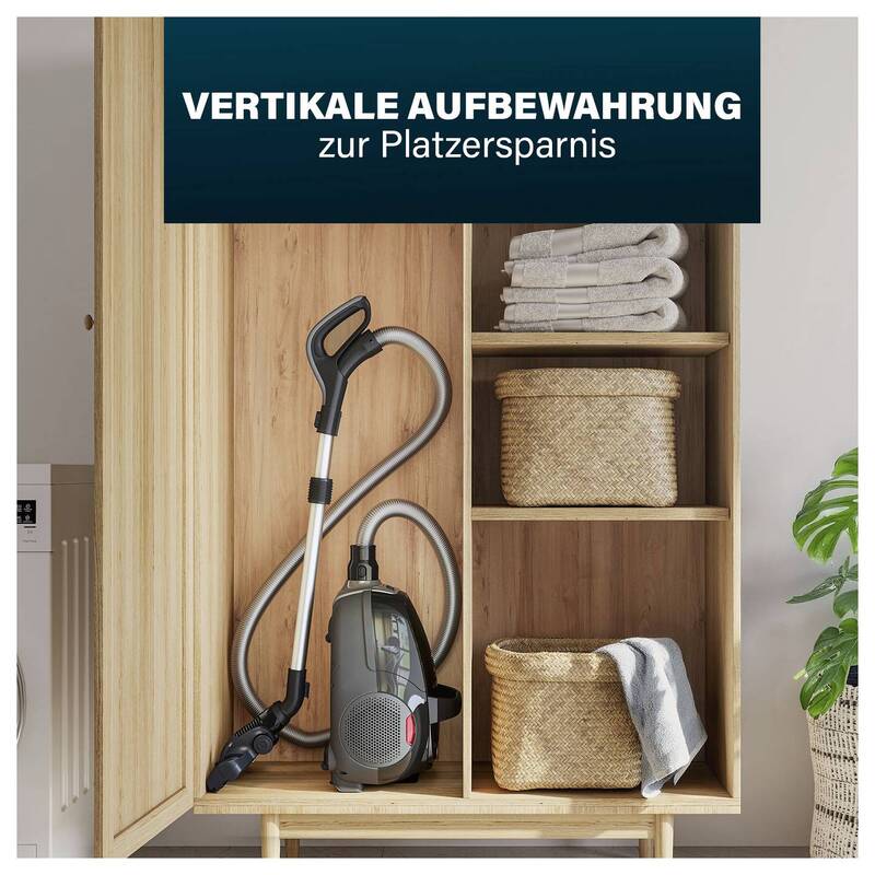 Princess Staubsauger Bodenstaubsauger 800W HEPA Staubbeutel schwarz 4l 9m - 8711387998386