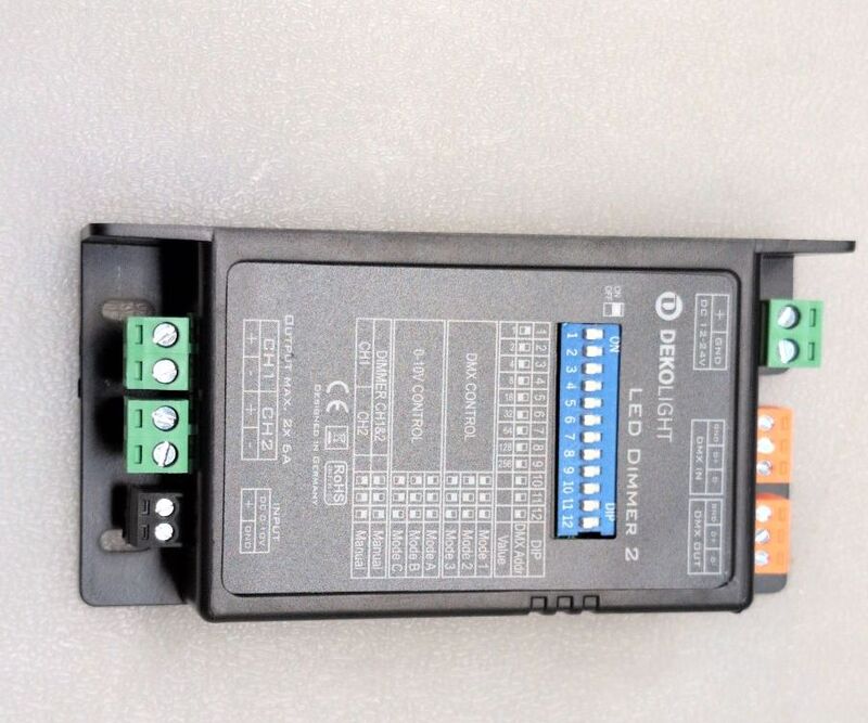 Deko Light LED-Dimmer 843336 Dimmer Lichtdimmer Schwarz 12V Energieeffizienz - 4042943192363