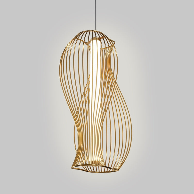 Maytoni Luminosa Shadows Of The Past Modern Wire Frame Pendant Ceiling Light - 4099776150732