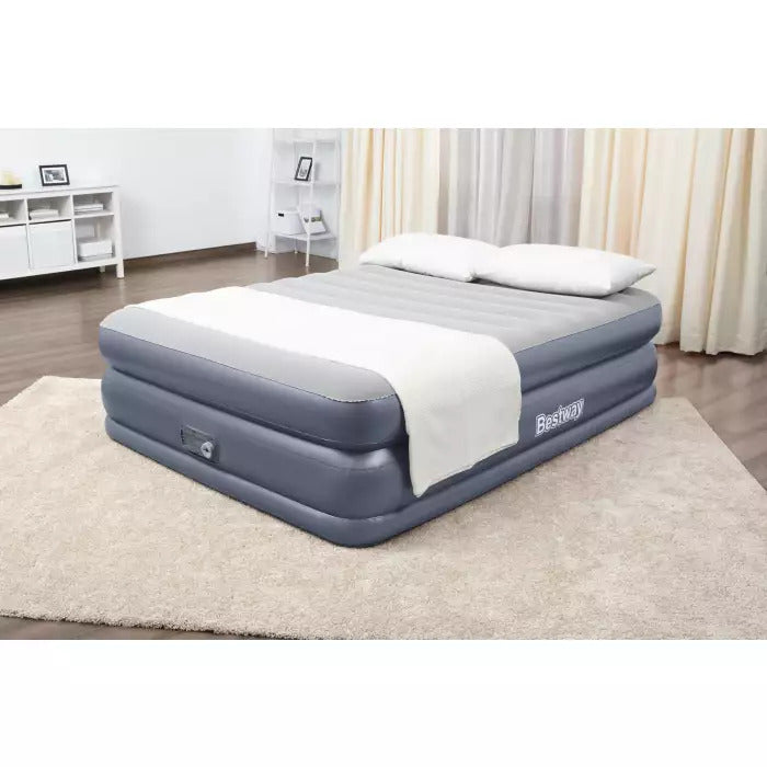 BESTWAY Luftmatratze Tritech Queen Gästebett 203x152x51cm mit Pumpe robust PVC - 6941607311899