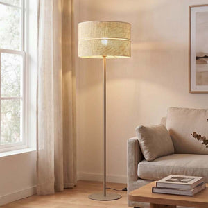 B-Ware Stehleuchte Calma beige Lampe Stehlampe LED Leuchte 159cm Höhe 50cm Fuß