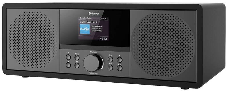 Denver MIR-270B Internet CD-Radio Internet DAB+ UKW AUX Bluetooth CD USB WLAN - 5706751063145
