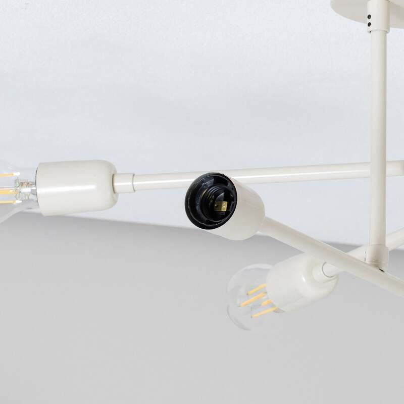 Opviq Flower Deckenleuchte Lampe LED cremeweiß Metall sechsflammig IP20 E27876 - 8684282975205