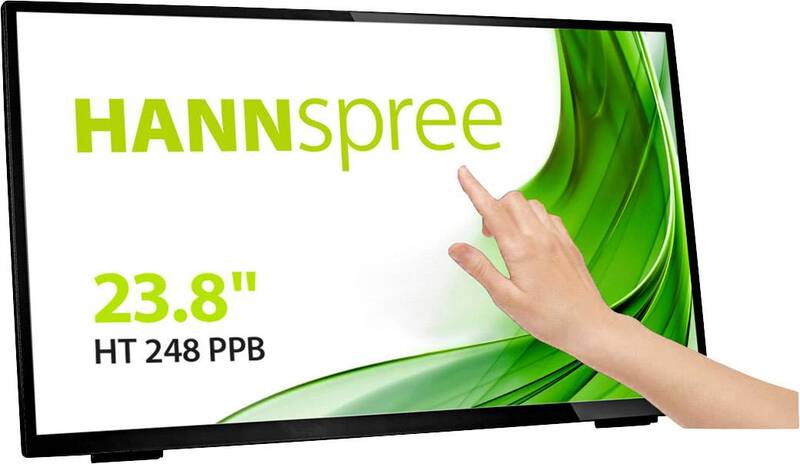 Hannspree HT248PPB 24 Zoll Full HD Touchscreen LCD-Monitor mit Lautsprechern - 4711404022524