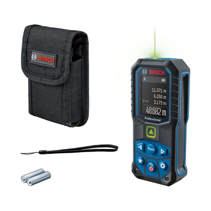 Bosch Laser-Entfernungsmesser GLM 50-25 G Messgerät präzise IP65 50m grün 0,2kg - 4059952548043