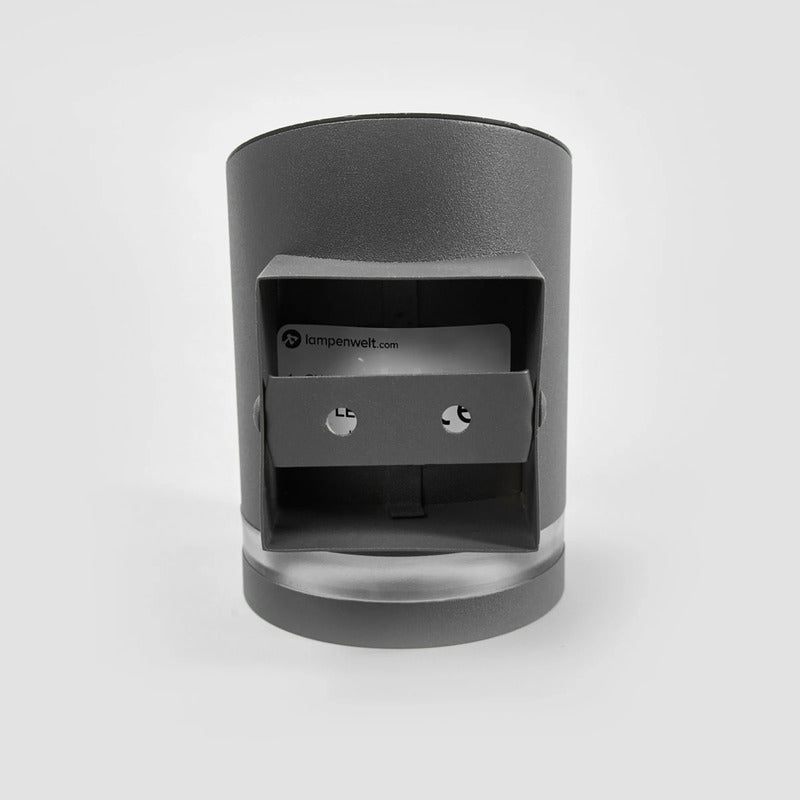 Lindby Außenleuchte Wandleuchte Melinda LED Gartenlampe Edelstahl grau 9x13cm - 4251096542295