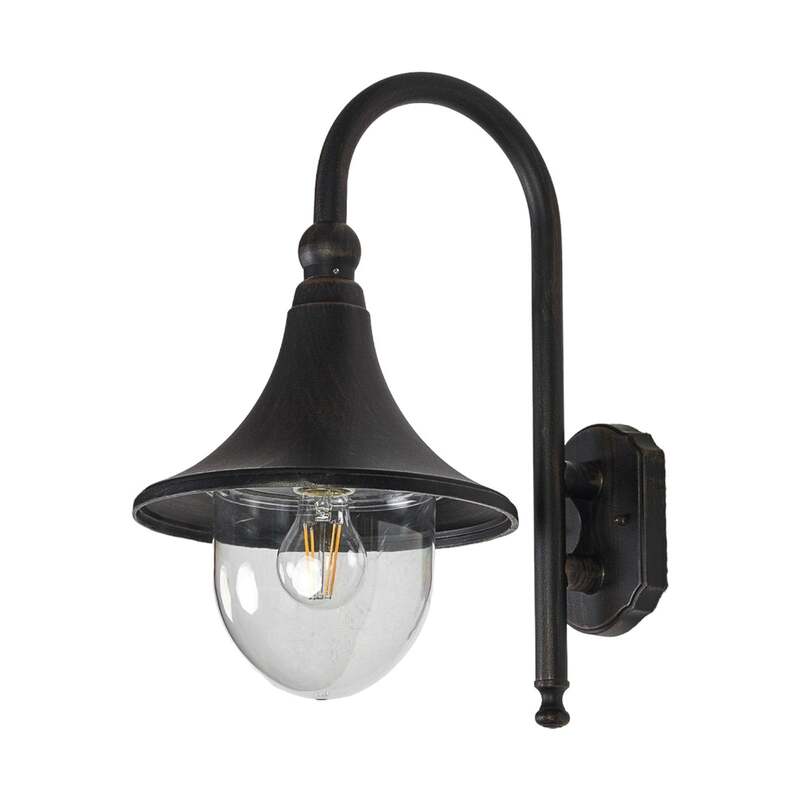 Lindby Außenwandleuchte Gartenleuchte Daphne LED Lampe dimmbar schwarz IP44 - 4251096533873