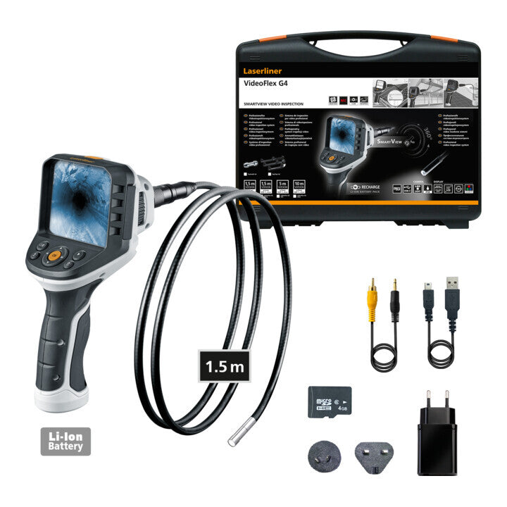Laserliner Videoinspektionssystem Endoskop VideoFlex G4 Micro USB Kamera 16GB - 4021563715732