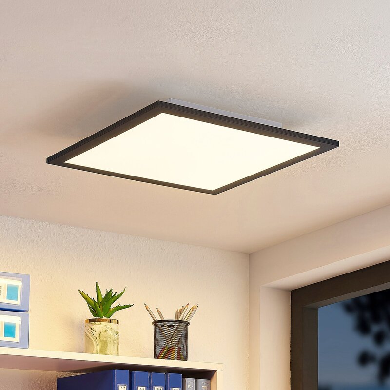 Lindby LED Panel Deckenleuchte Deckenlampe schwarz Fernbedienung dimmbar544 - 4251911738704