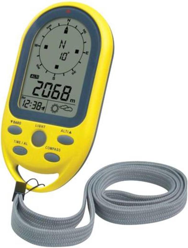 TECHNOLINE Höhenmesser EA 3050 Gelb 300-1100 mbar inkl. CR 2032 Knopfzellen - 4029665130507