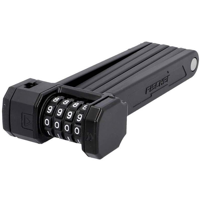 Fischer Fahrrad Faltschloss Zahlenschloss PROTEC FN85 85cm schwarz 25mm dick - 4008153029479