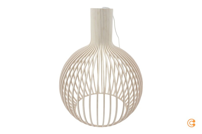 Secto Octo LED Pendelleuchte Hängeleuchte Designlampe Kuppel Birkenholz Natur - 6430053140325
