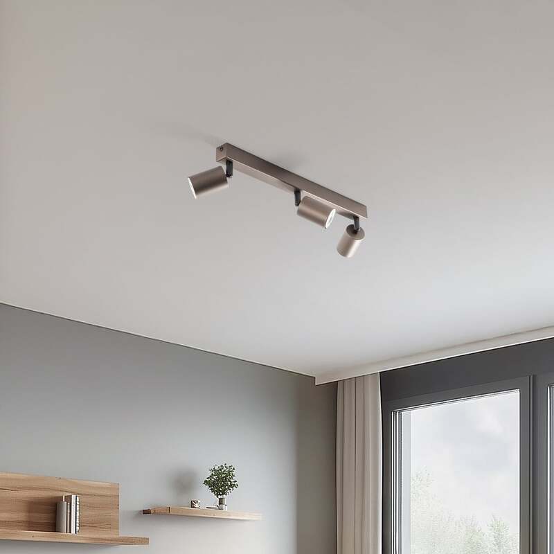 TK Lighting Deckenstrahler Top dimmbar 3-flammig GU10 Stahl dunkelbraun 60cm - 5901780561819