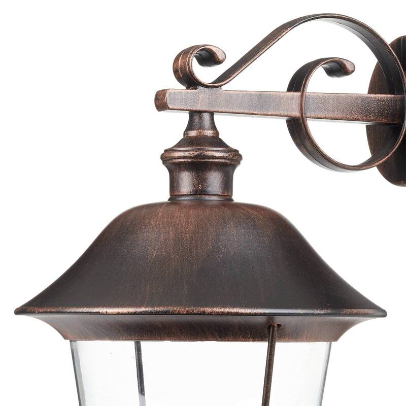 Orion Außenwandleuchte Mariella Wandleuchte Wandleuchte Lampe E27 schwarz kupfer - 9003090222858