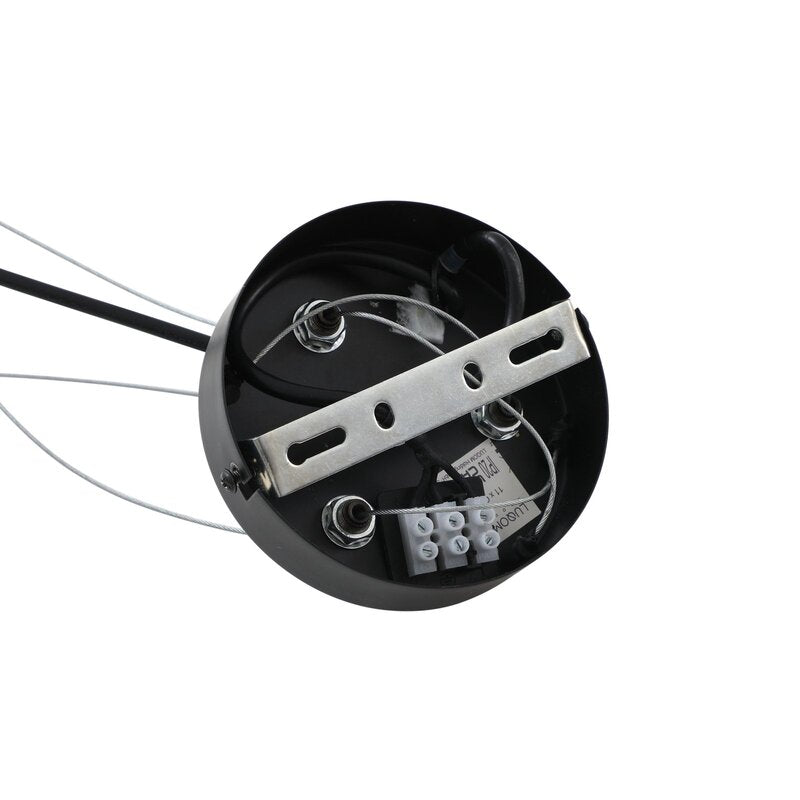 Lucande Hängeleuchte Naelen schwarz/grau 64,3 cm Glas Hängelampe Lampe Leuchte - 4251911778663