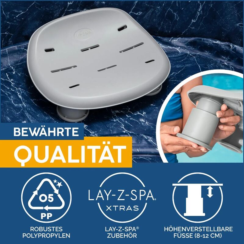 Lay-Z-Spa Adjustable Hot Tub Seat, Grey - 6941607333624
