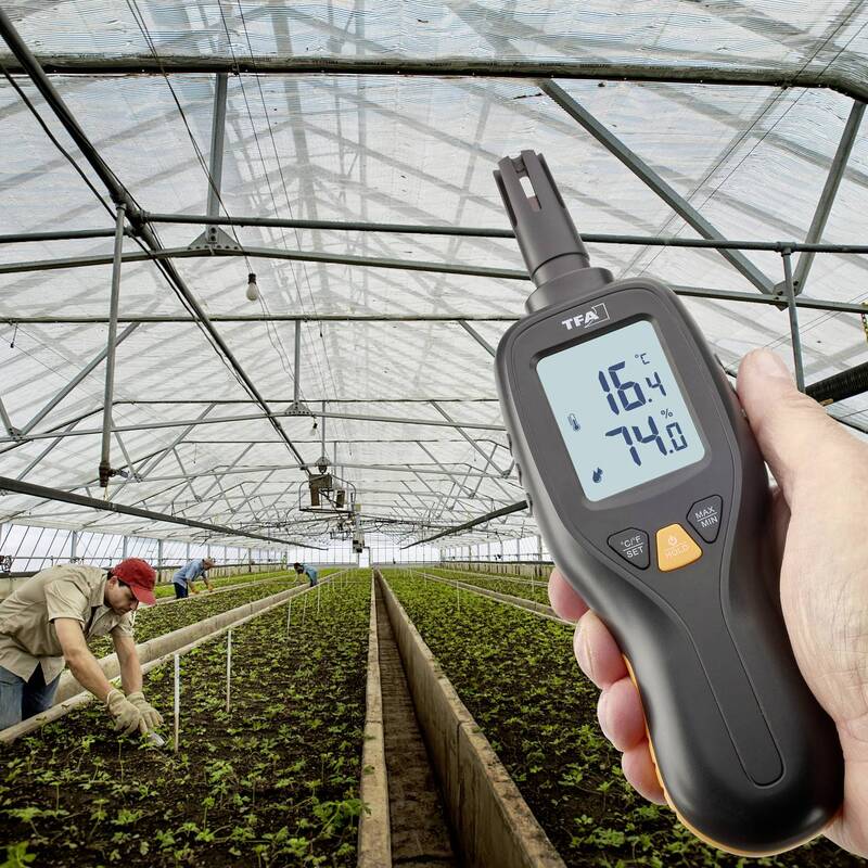 TFA Dostmann Thermo-Hygrometer digital Temperatur- und Luftfeuchtigkeitsmesser - 4009816042545