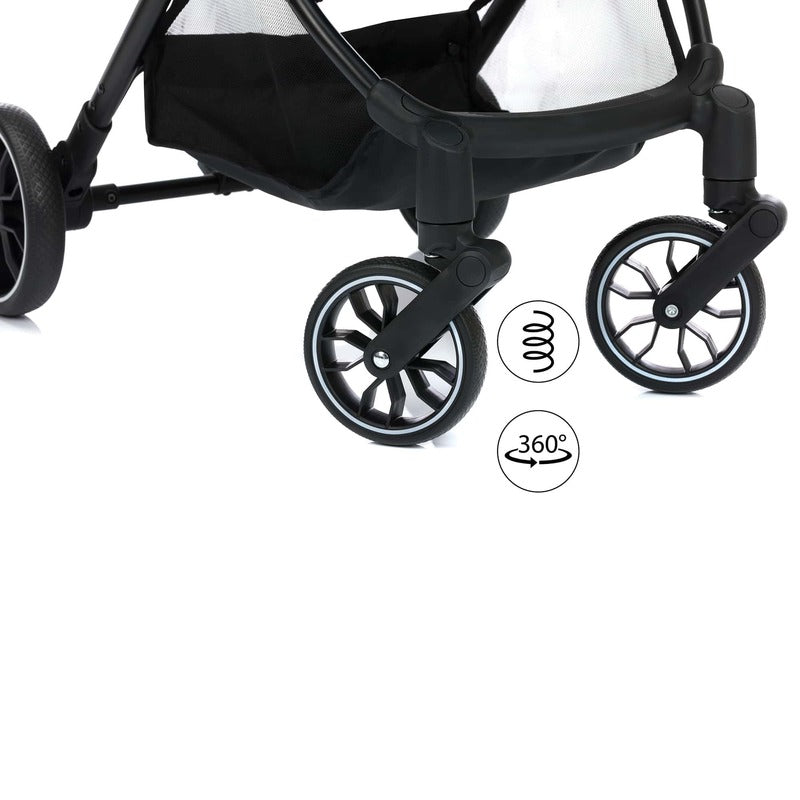 Little One Buggy Rover Schwarz 4-Rad Kinderwagen Sportwagen verstellbar kompakt - 9120140820953