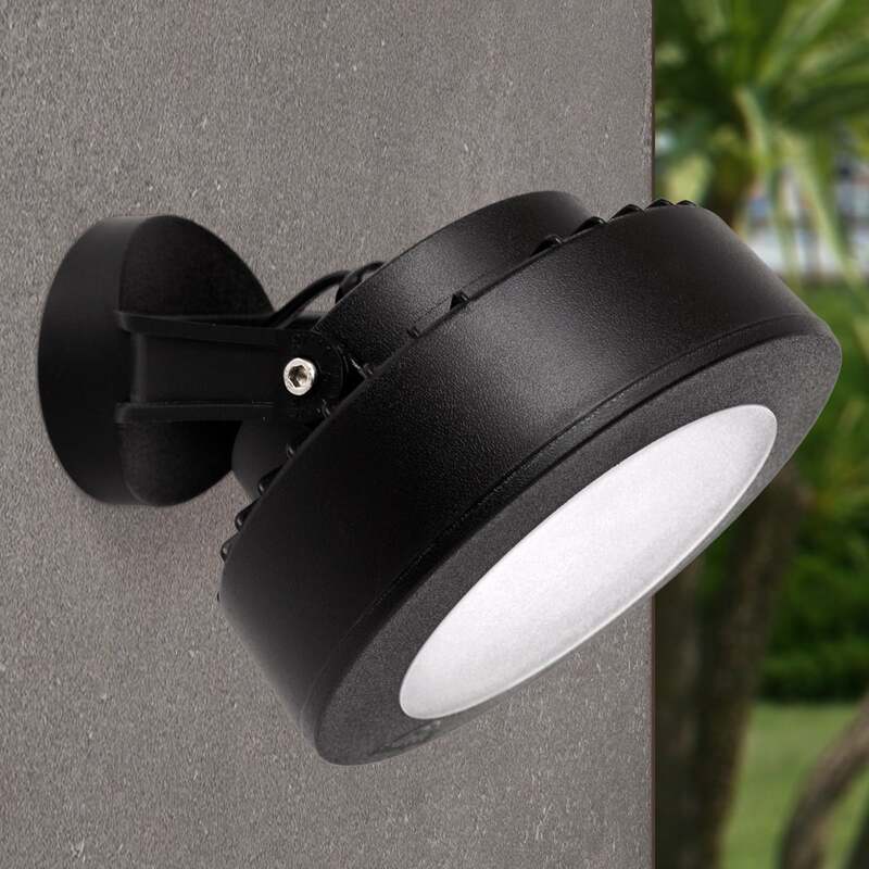 Außenstrahler Tommy schwarz 1-flammig LED Gartenlampe Flutlicht 10W IP66 1200lm - 8031874223631