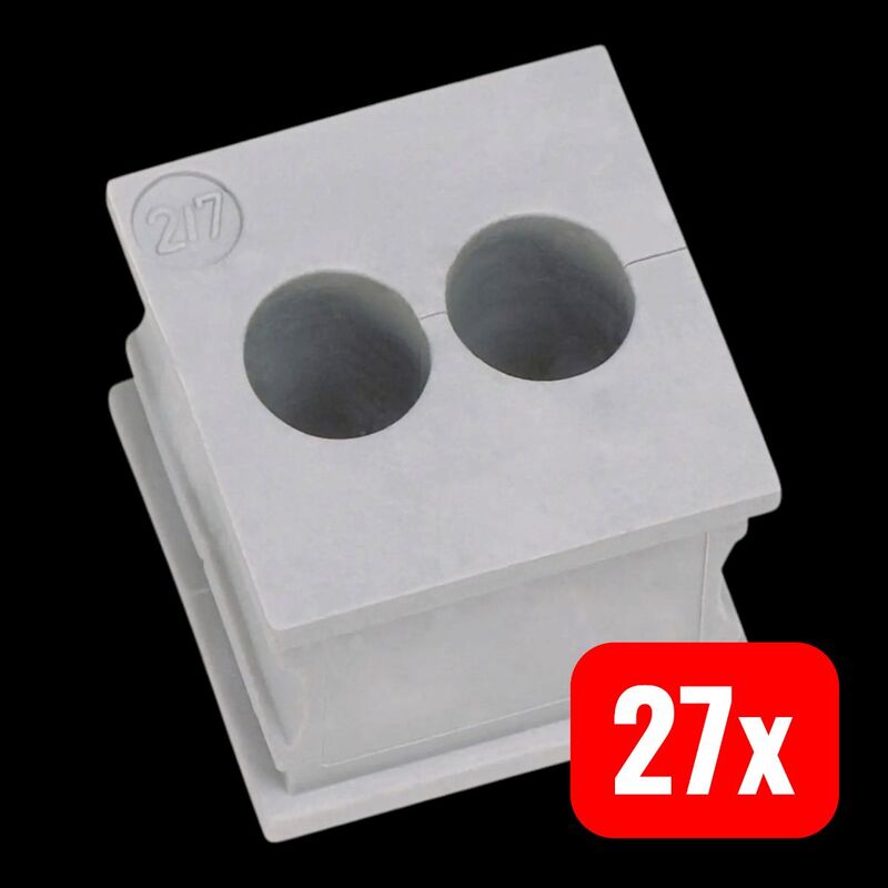 Icotek Kabeldurchführung KT 2/2 geschlitzt Elastomer grau 1 St. Klemm-Ø 2mm - 2050001689443