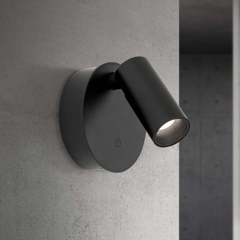 Wandstrahler Leuchte Luxy LED Akku CCT Dimmer Schwarz Aluminium - 9003090280674