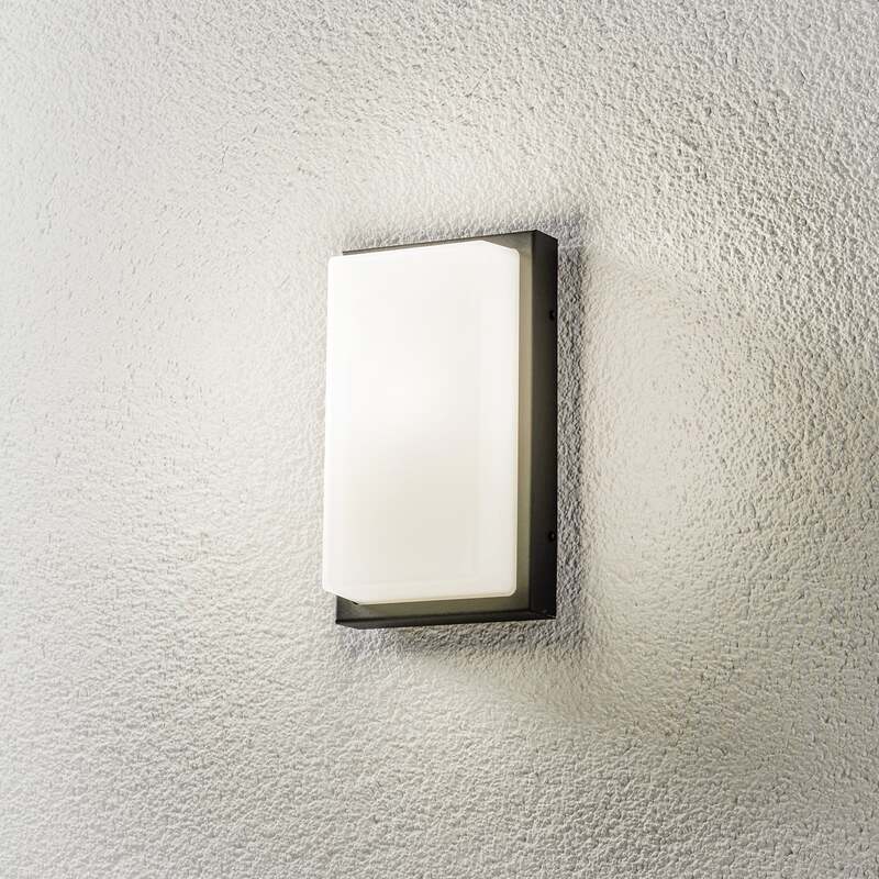 LCD AußenWandleuchte Gartenleuchte Sensorleuchte Terrassenlampe Außenleuchte E27 - 8033239484169