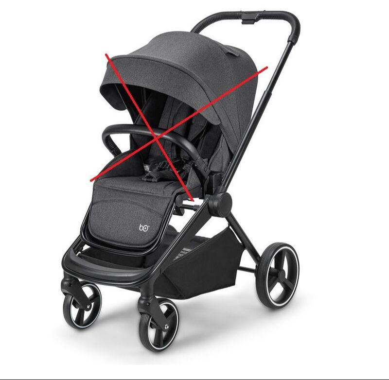 B.O. StartKlar Kinderwagen Buggy Comet Black Melange Sportwagen 5-Punkt-Gurt - 4016428011135