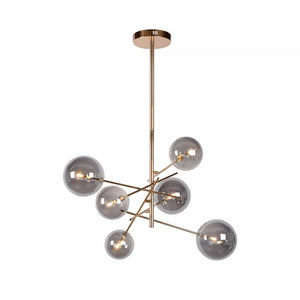 B-Ware Lucide ALARA - Pendelleuchten Ø 72 cm LED G4 6x1,5W 2700K Gold Lampe Leuchte
