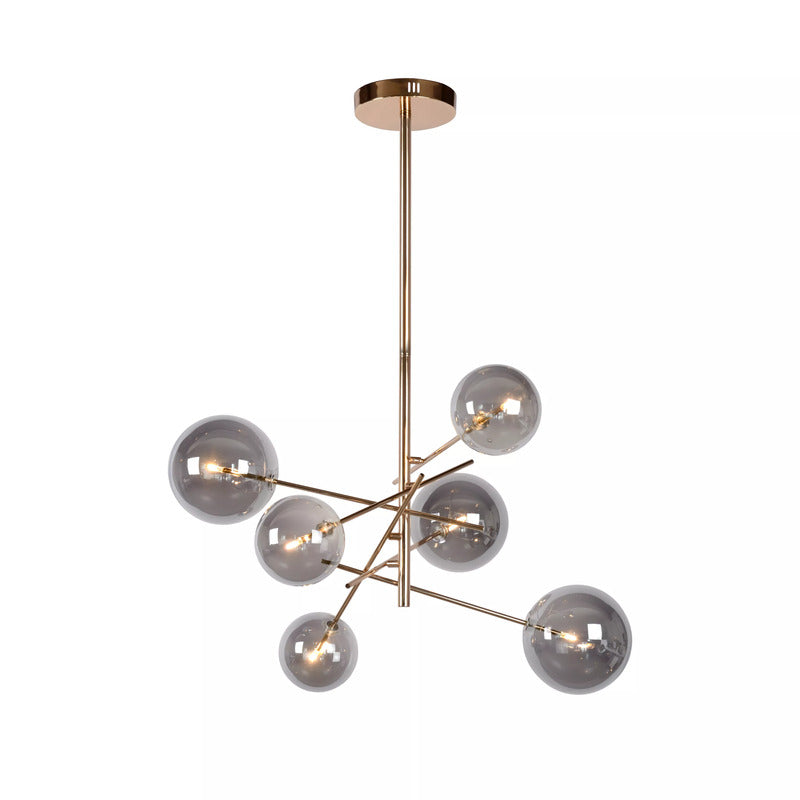 Lucide ALARA - Pendelleuchten Ø 72 cm LED G4 6x1,5W 2700K Gold Lampe Leuchte - 5411212461025