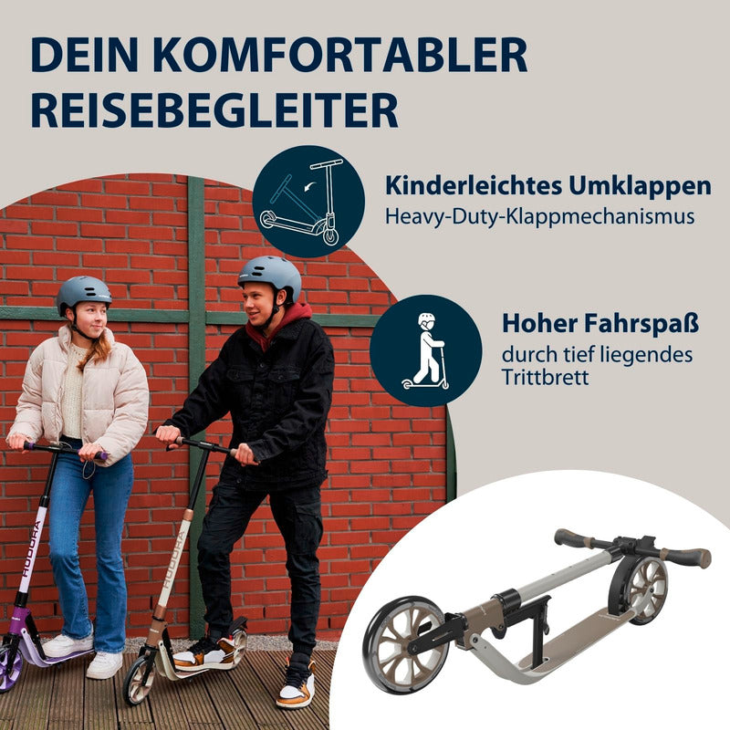 HUDORA BigWheel 205 Advanced Scooter faltbar 100kg max. für Kinder ab 4 Jahre... - 4005998141625