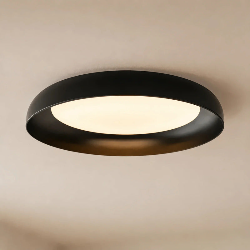 Lindby Deckenleuchte Florie LED Lampe Leuchte schwarz weiß Ø40cm 3000K 1200Lumen - 0000010048999