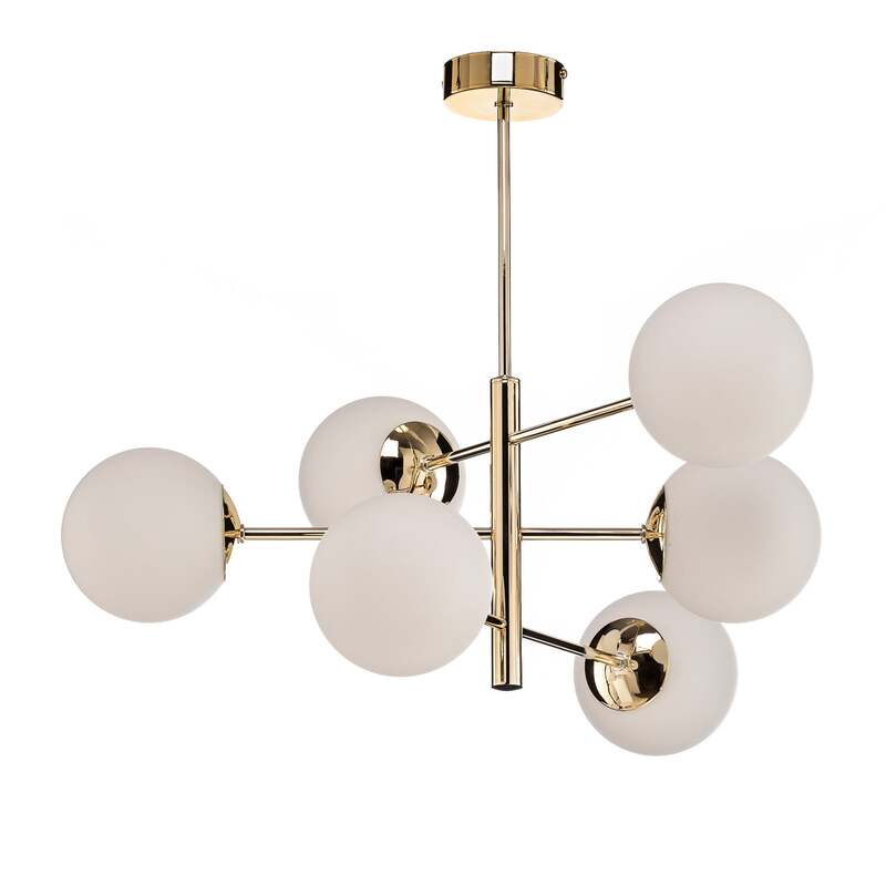 Euluna Hängeleuchte Aurora Pendelleuchte Lampe 6-flg goldfarben SIEHE TEXT/FOTO - 4255830900051