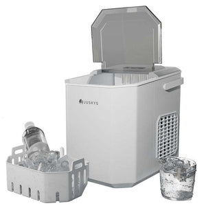 B-Ware Eiswürfelmaschine IceOracle Selbstreinigung 2 Größen 12kg pro Tag Weiß