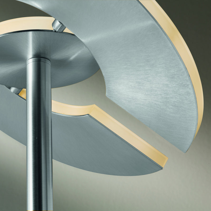 Stehleuchte Lampe LED Dent CCT Funktion Dimmer nickel matt chrom Beleuchtungs550 - 4003694403207