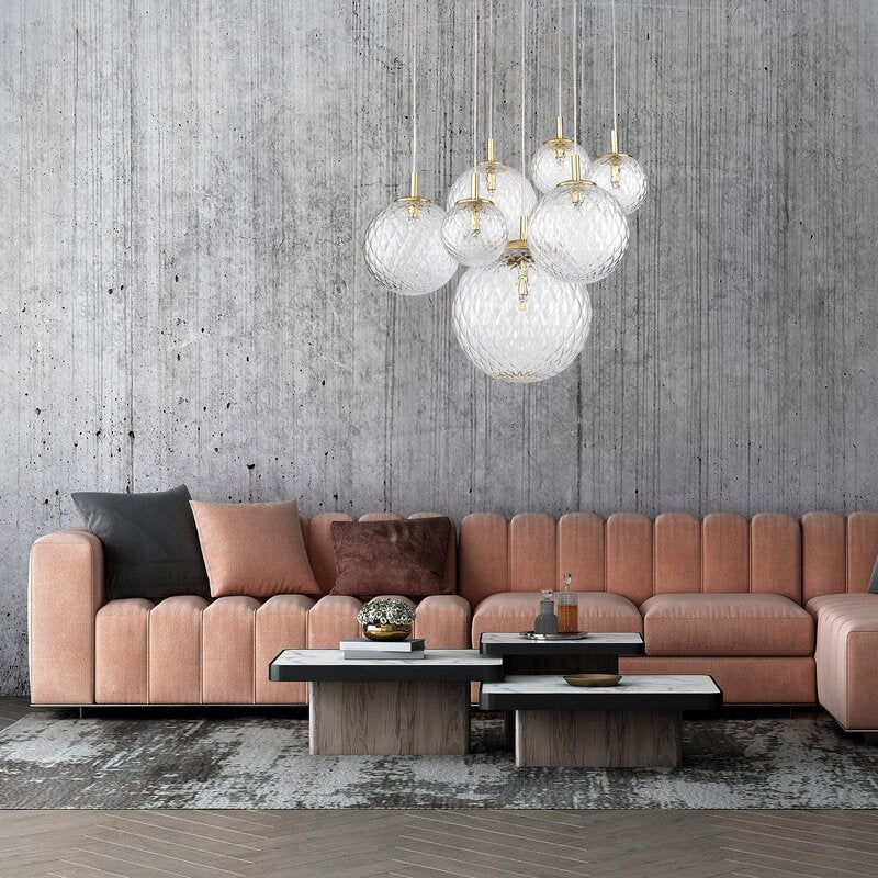 TK Lighting Pendelleuchte Cadix VII Glas siebenflammig UNVOLLSTÄNDIG SIEHE TEXT - 5901780546083