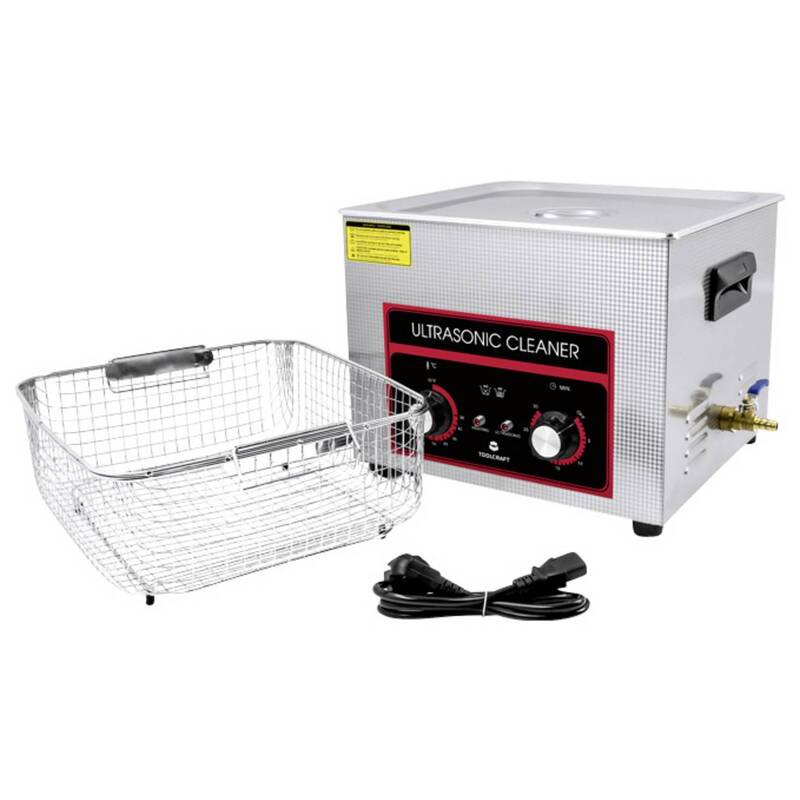 Toolcraft Ultraschallreiniger 15l Heizung Edelstahl 360W Reinigungskorb - 4064161340906