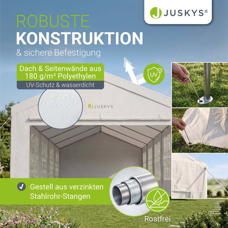 Gartenzelt Partyzelt Gala 5x10m Pavillon wasserdicht UV-Schutz für Party Garten - 4260565528555