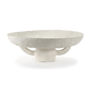 B-Ware Serax Schale Dekoschale Earth weiß Pappmaschee Nachhaltig 45 cm 16 cm
