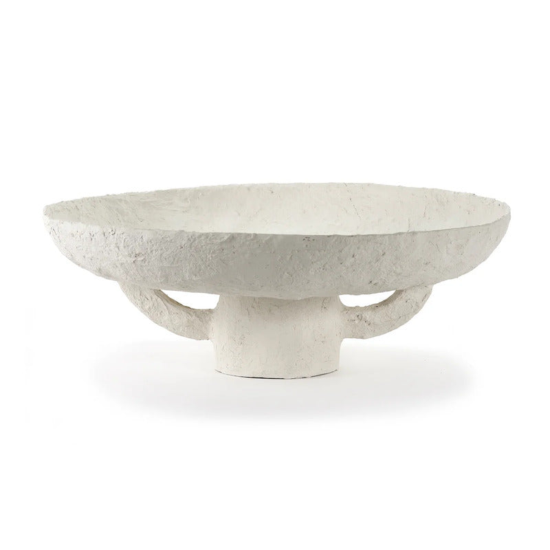 Serax Schale Dekoschale Earth weiß Pappmaschee Nachhaltig 45 cm 16 cm - 5400959000079