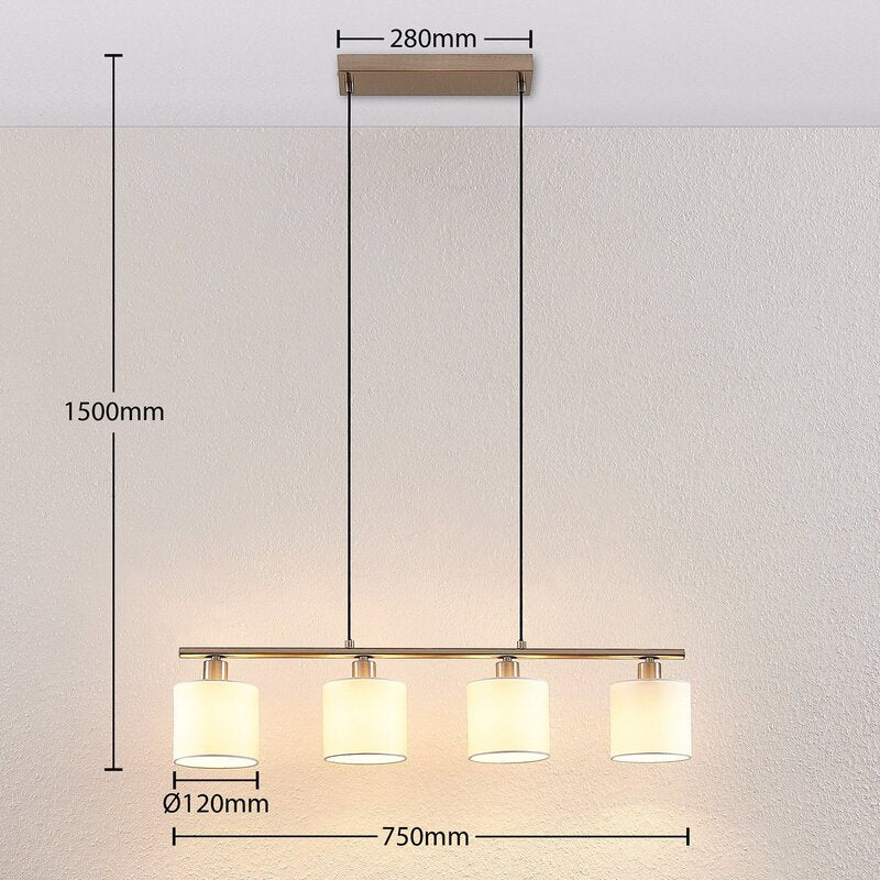 Lindby Stannis Hängeleuchte Esszimmerlampe Deckenlampe Lampe vierflammig E14843 - 4251096574920