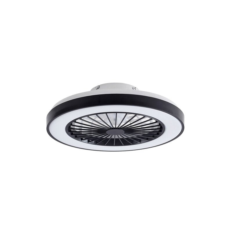 Lindby LED-Deckenventilator Teleo schwarz DC leise Tuya Ventilator Deckenla19 - 4251911780215