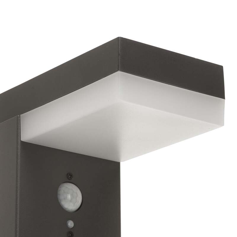 Lindby Pollerleuchte Gartenleuchte Chioma LED Wegeleuchte mit Sensor anthrazit - 4251096556476
