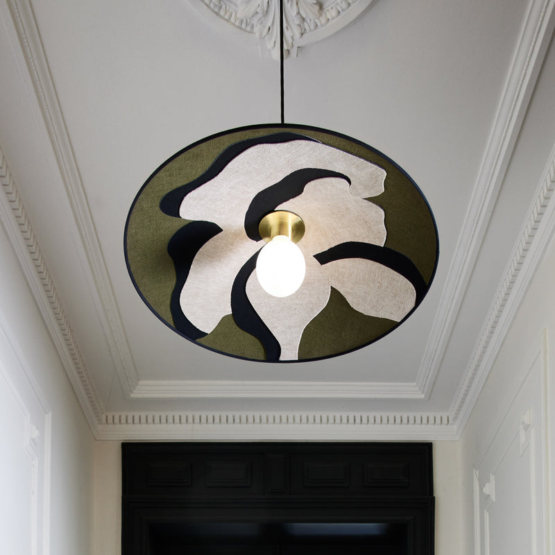 MARKET SET Hängeleuchte Sonia Laudet LED Pendelleuchte Lampe dimmbar khaki Ø60cm - 3188000785701