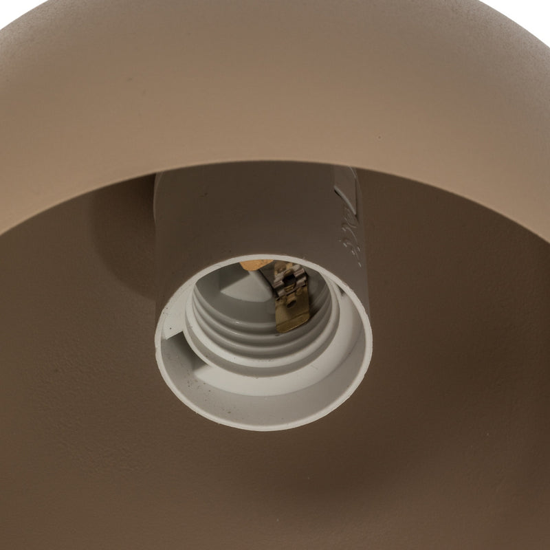 Hängeleuchte Sool LED Pendelleuchte dimmbar beige matt Stahl Ø15cm 1-flammig - 5907565912142