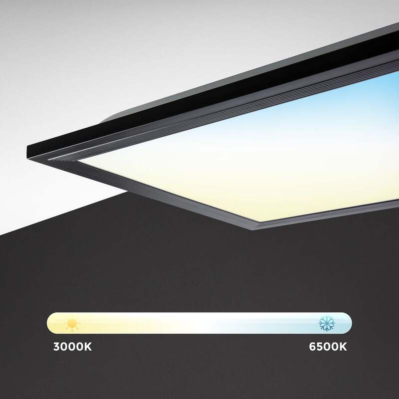 LED Deckenpanel in Schwarz 24W 2200lm - 4057722008469
