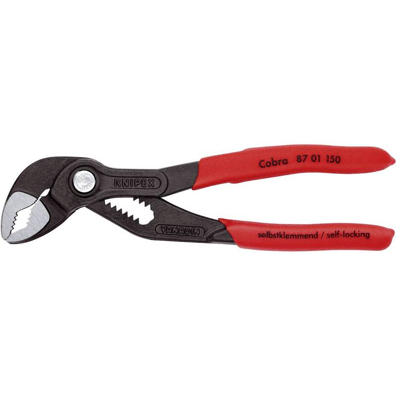 Knipex Wasserpumpenzange Zange COBRA 150mm 32mm Spannbereich Chrom-Vanadiumstahl - 4003773060116