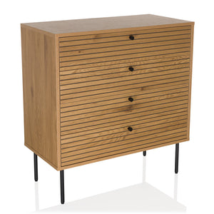 B-Ware hjh LIVING Kommode LINNO K Schubladenkommode Sideboard Aufbewahrung modern grau